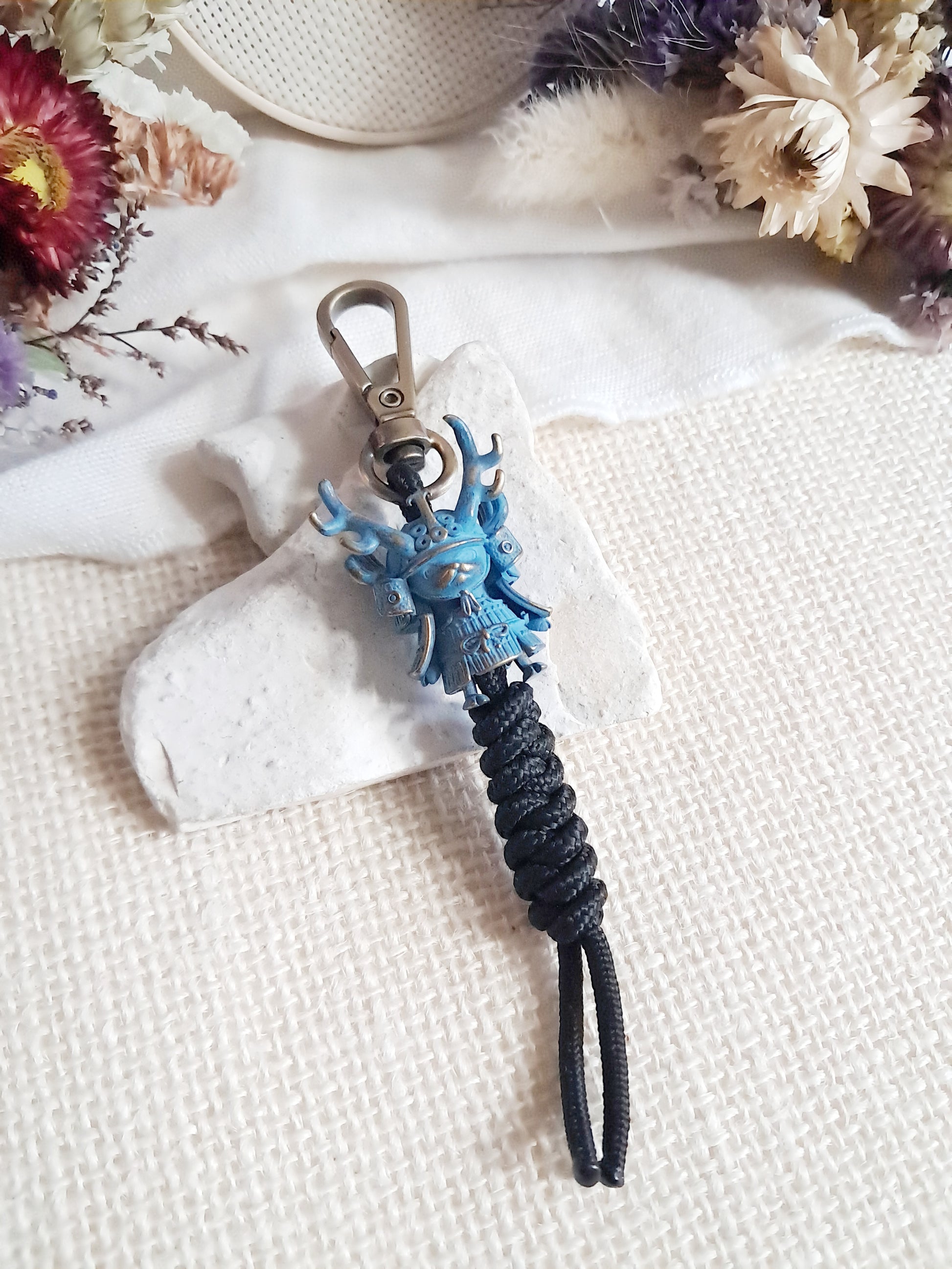 Porte-clés Chopper samouraï bleu