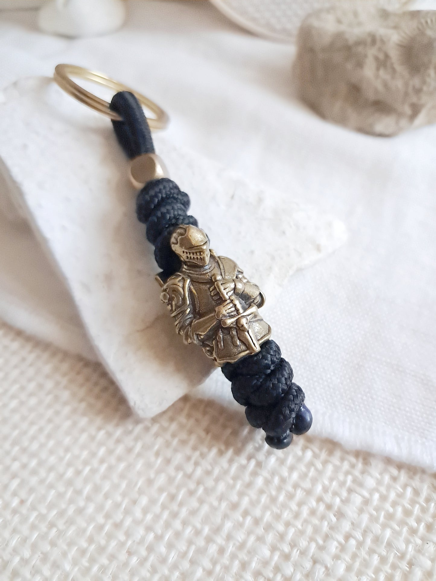 Porte-clés chevalier en laiton