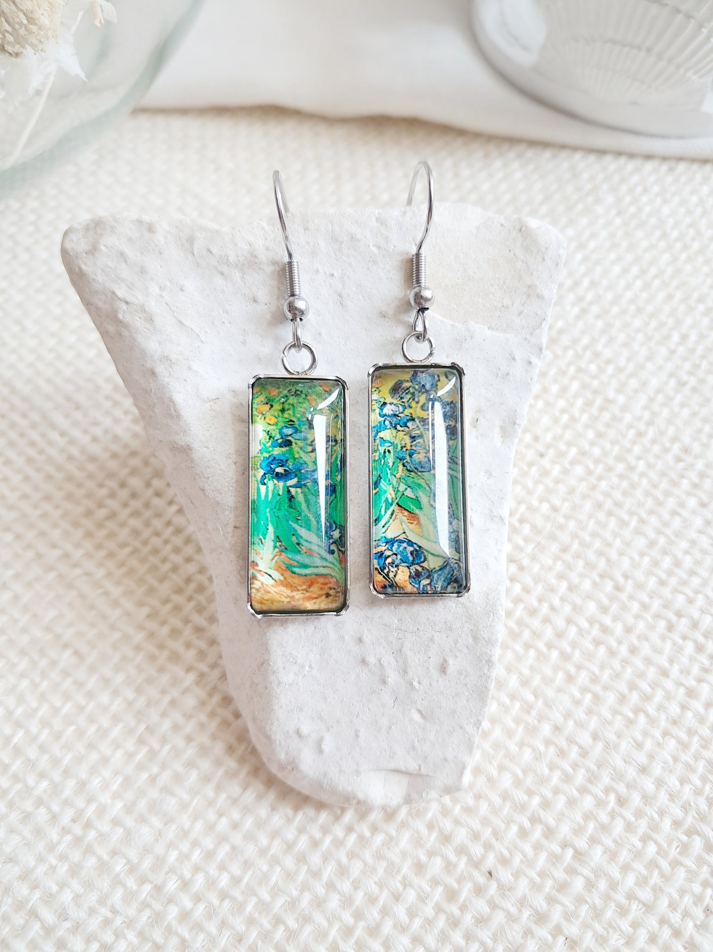 Boucles d'oreilles "Iris" de Van Gogh