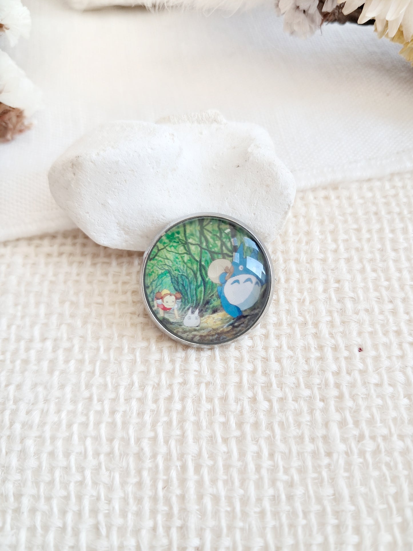 Broche cabochon Totoro