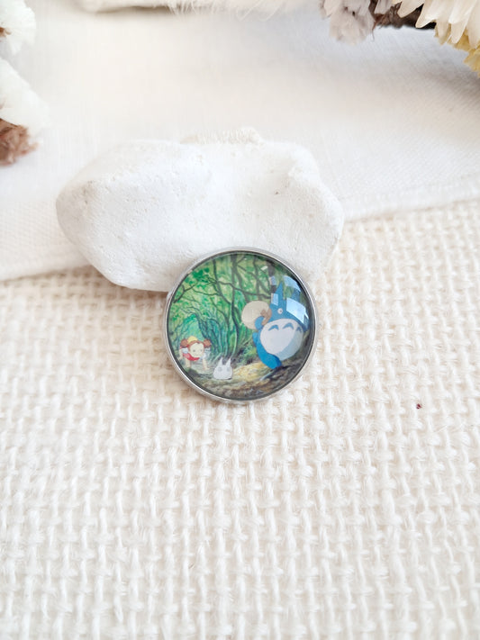 Broche cabochon Totoro