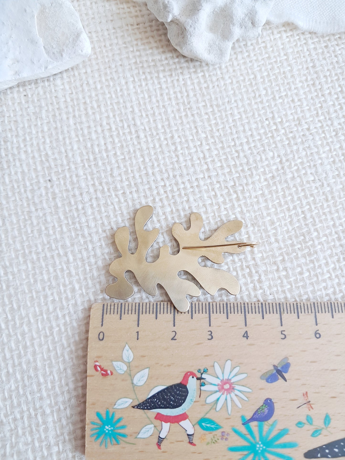 Boucles d'oreilles algues corail noir inspiration Matisse