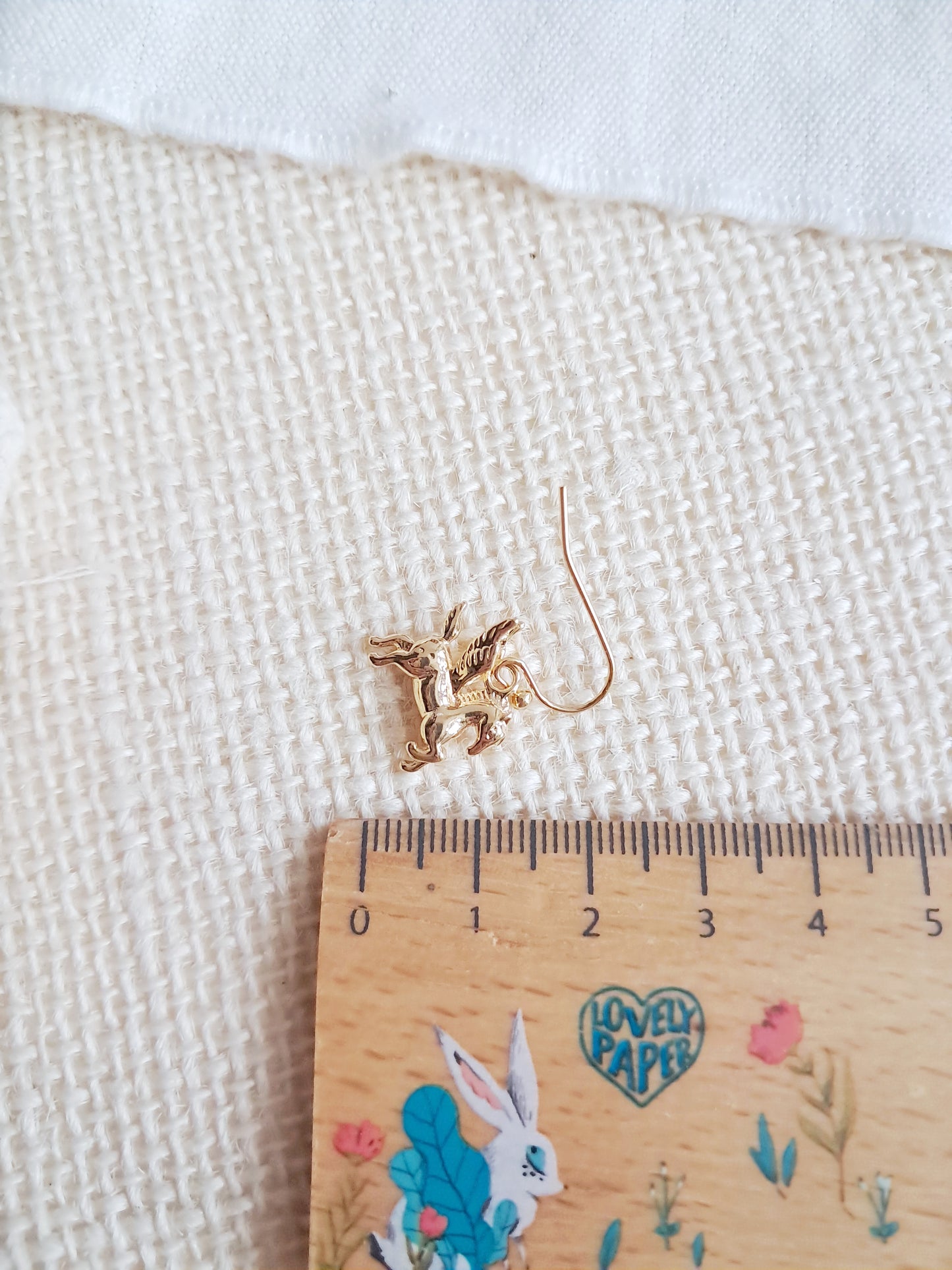 Boucles d'oreilles cheval ailé Pégase en laiton