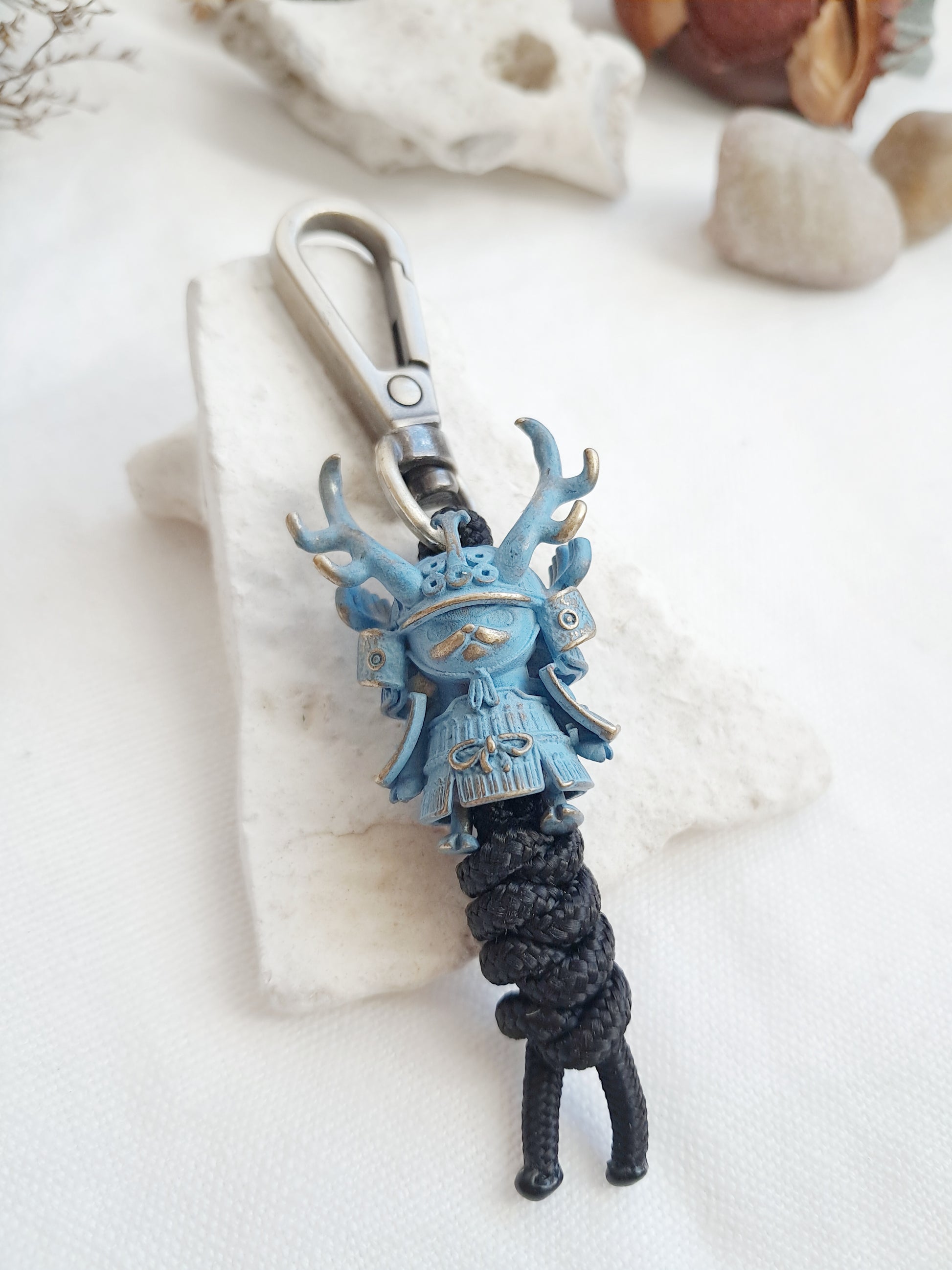 Porte-clés Chopper samouraï bleu