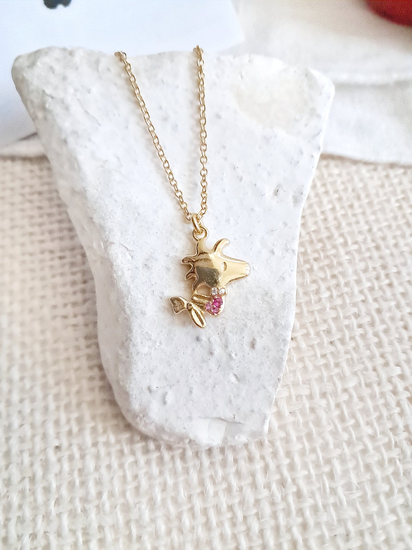 Beaded chain inspired by the print "Viewing Cherry Blossoms in Ueno" 