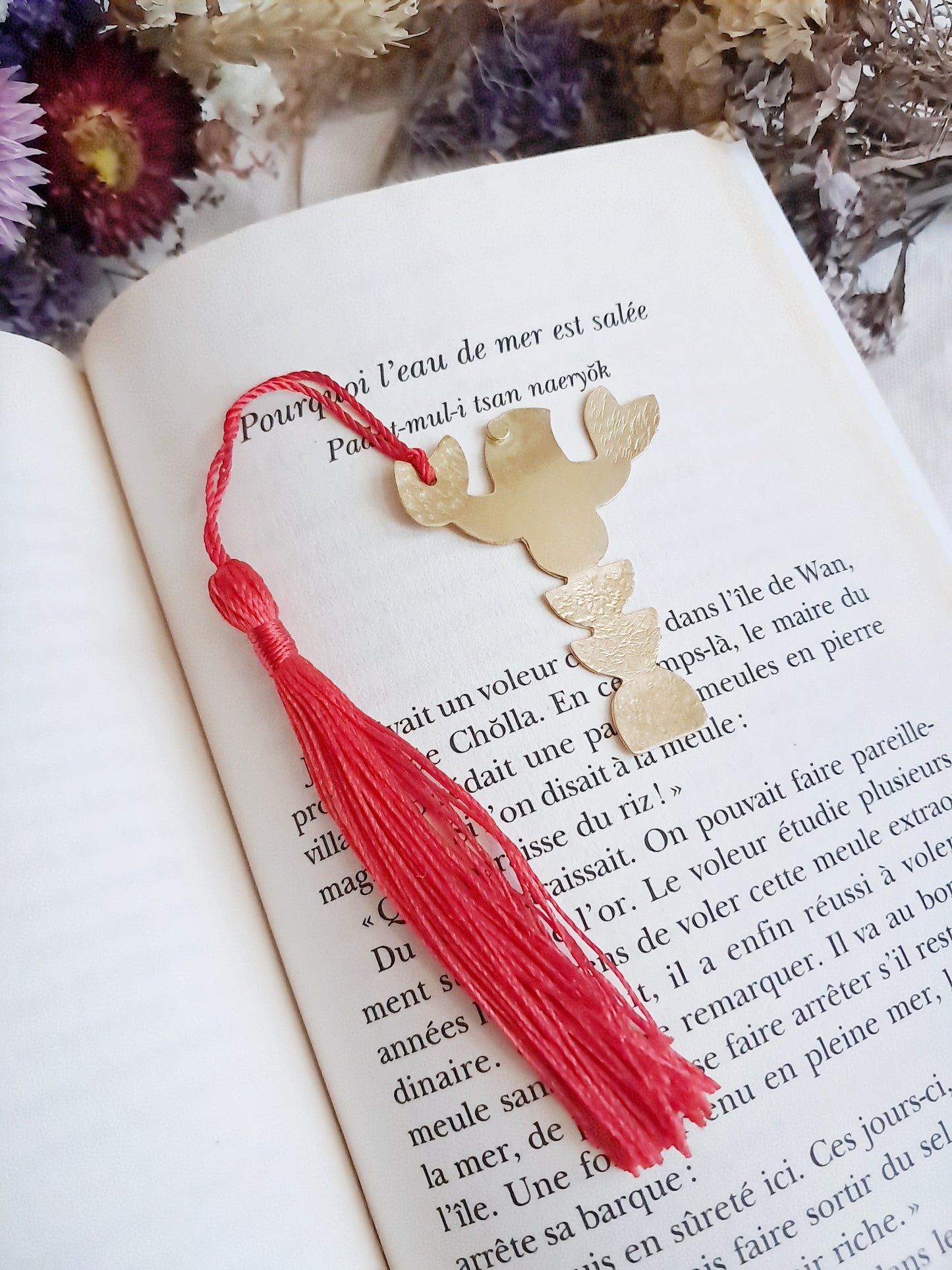 Marque-pages homard en laiton