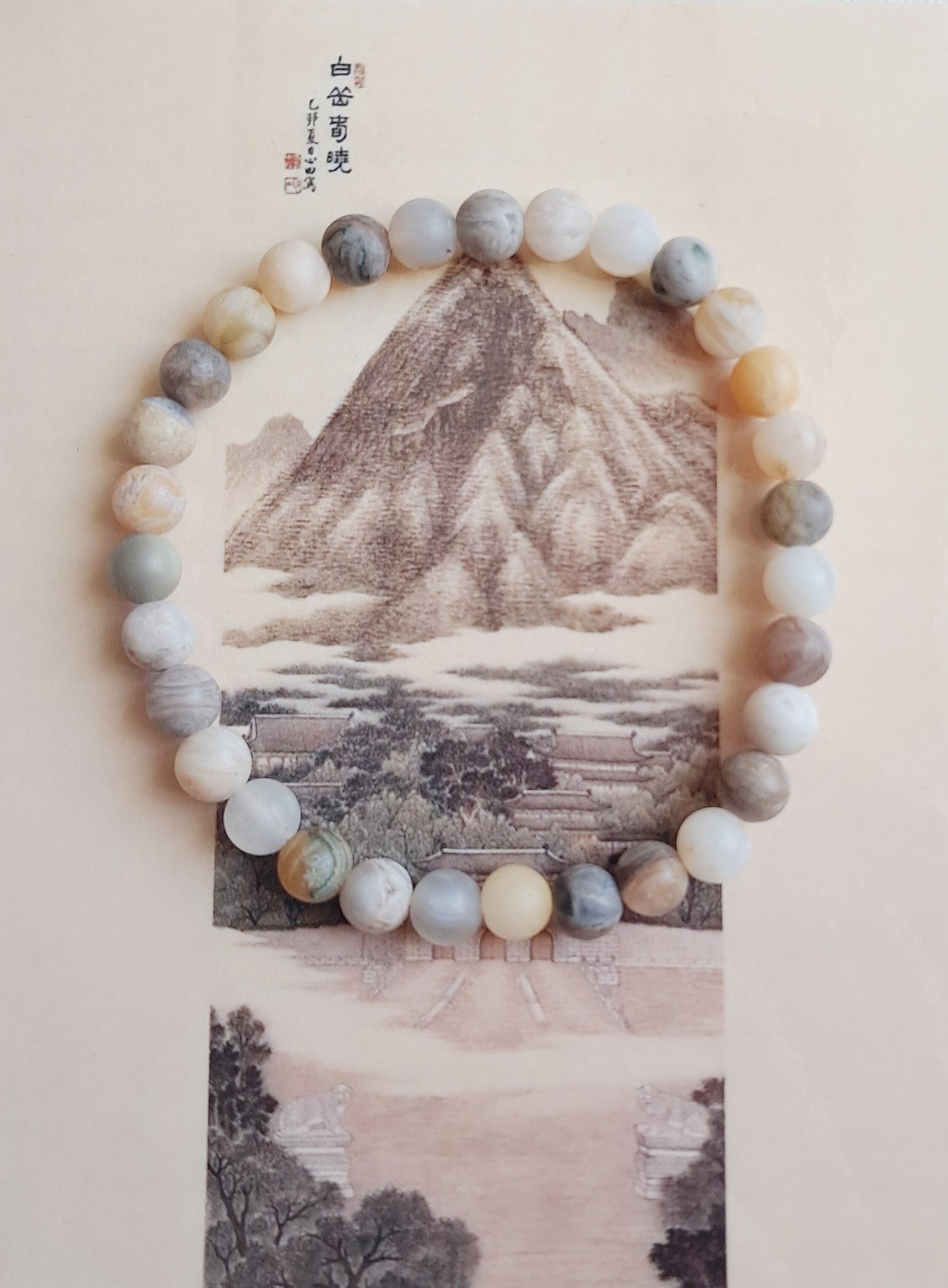 Bracelet « Aube du printemps au mont Baegak »