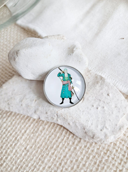 Pin's cabochon Zorro One Piece