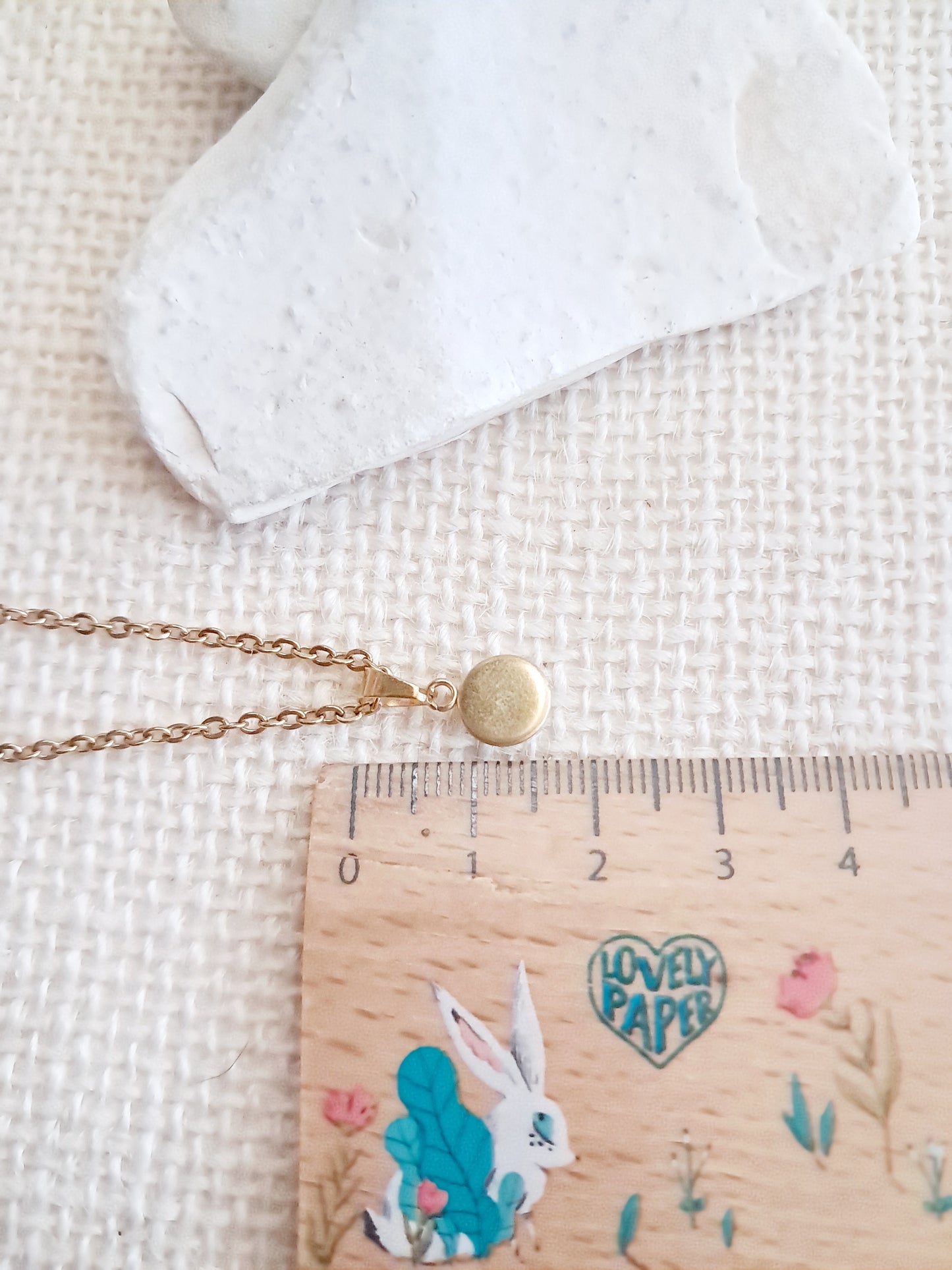 Collier en malachite et acier inoxydable doré