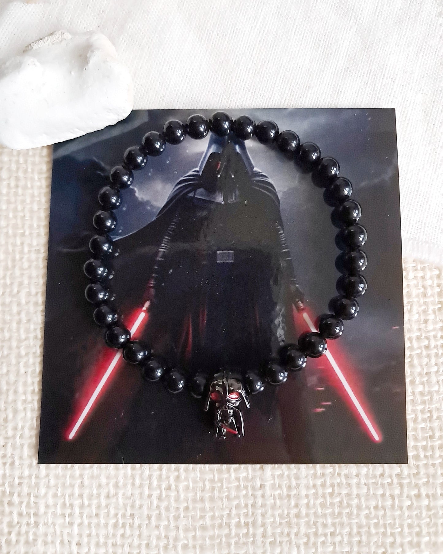Bracelet Dark Vador Star Wars avec sa breloque en argent 925