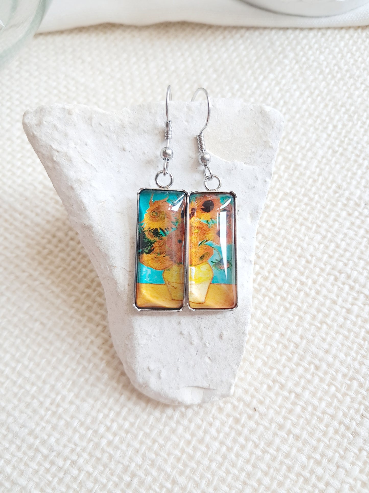 Boucles d'oreilles "Les tournesols" de Van Gogh