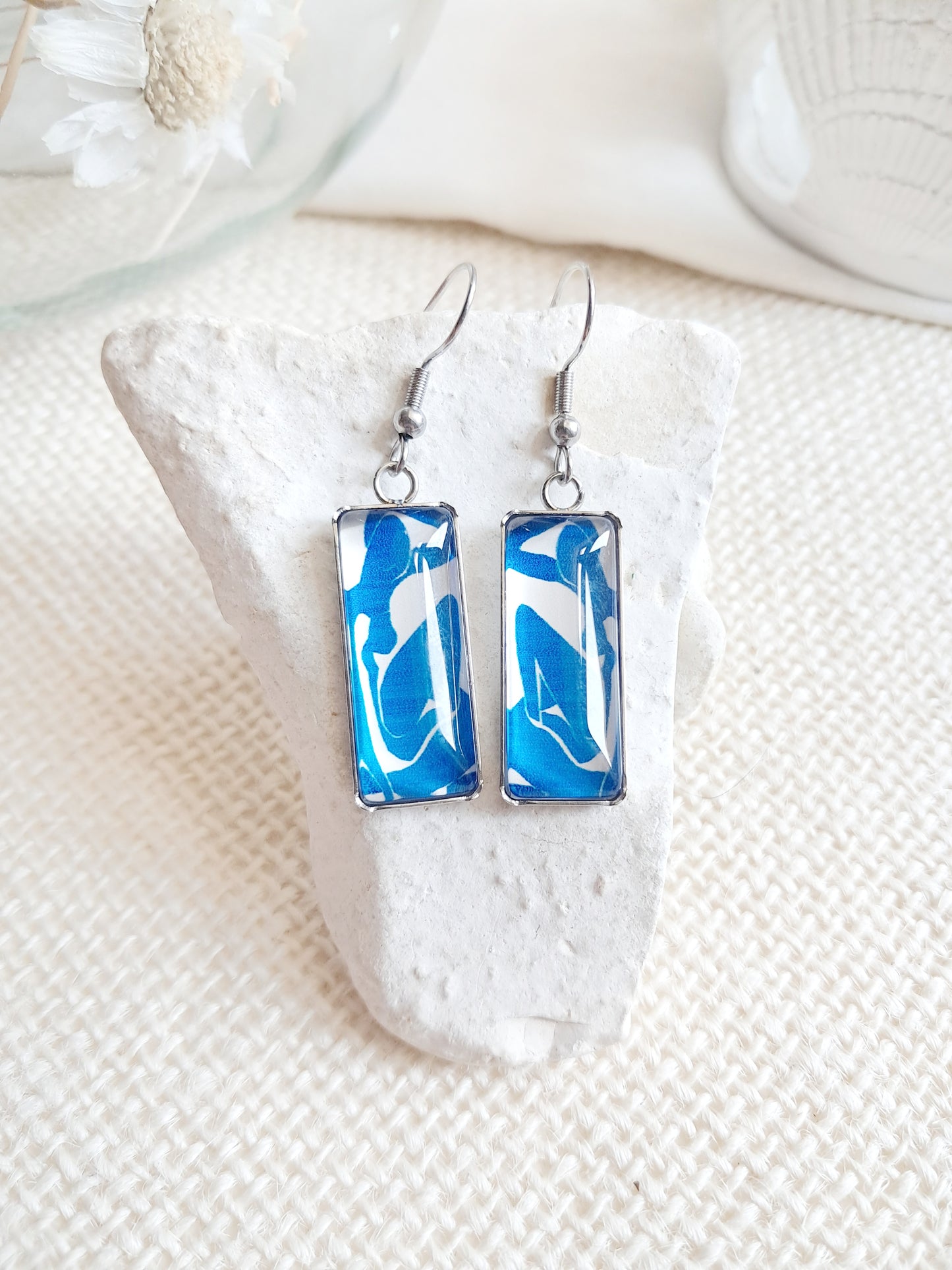 Boucles d'oreilles "Nu bleu I", Henri Matisse