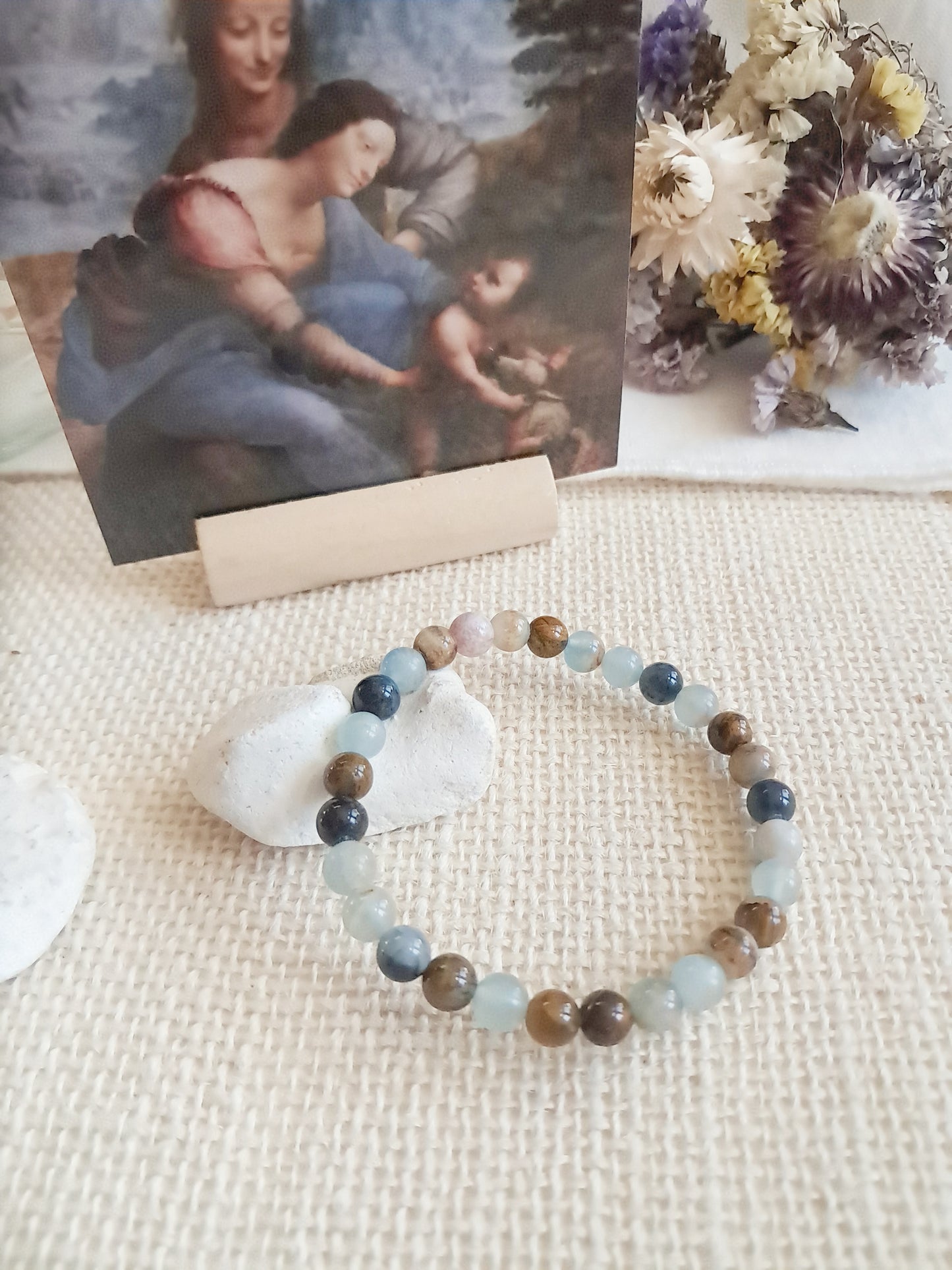 Bracelet inspiré de "La sainte Anne" de Léonard de Vinci