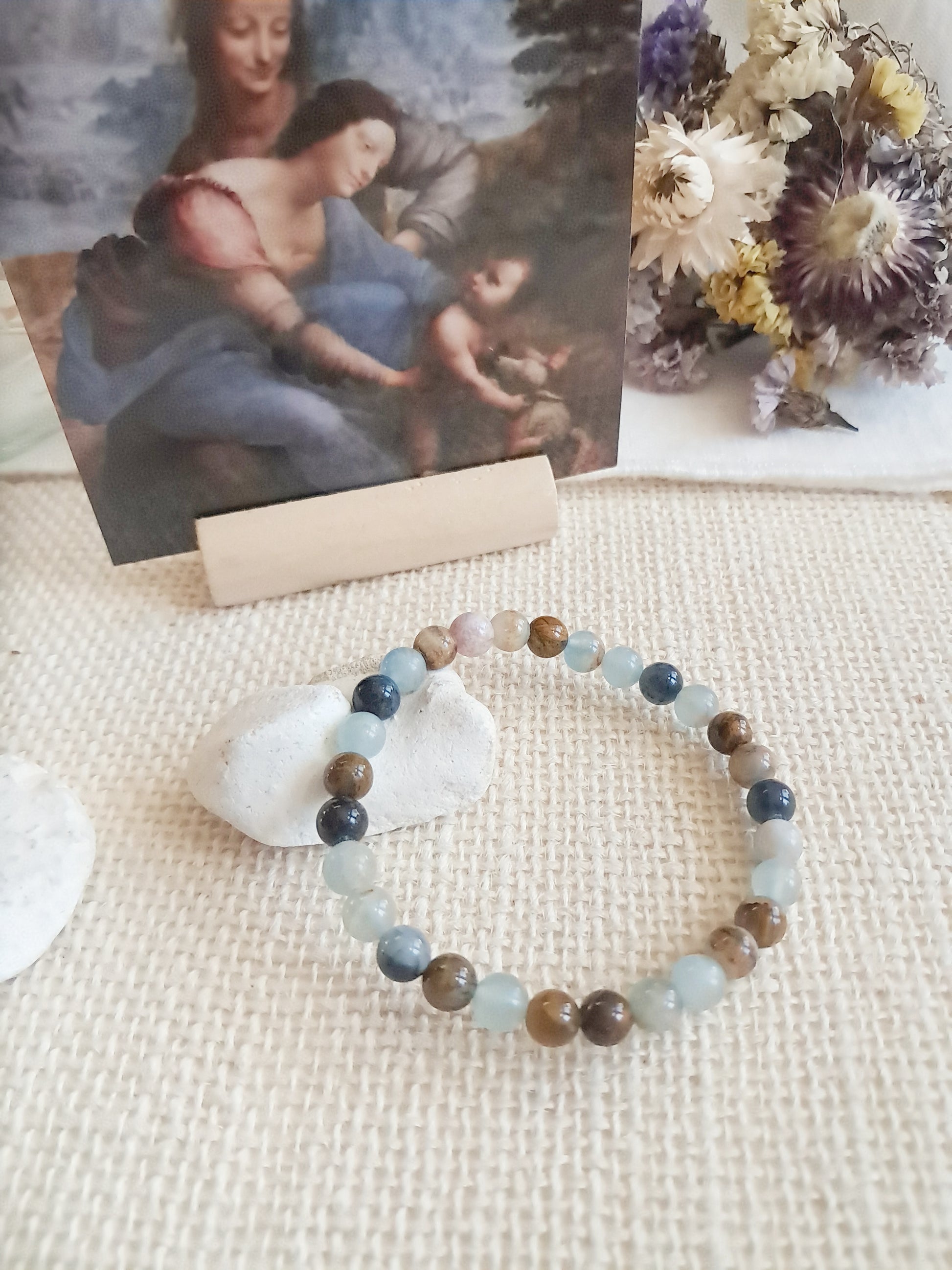Bracelet inspiré de "La sainte Anne" de Léonard de Vinci