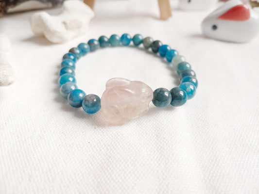 Bracelet inspiré de l'estampe "Lièvre sous la lune d'automne"