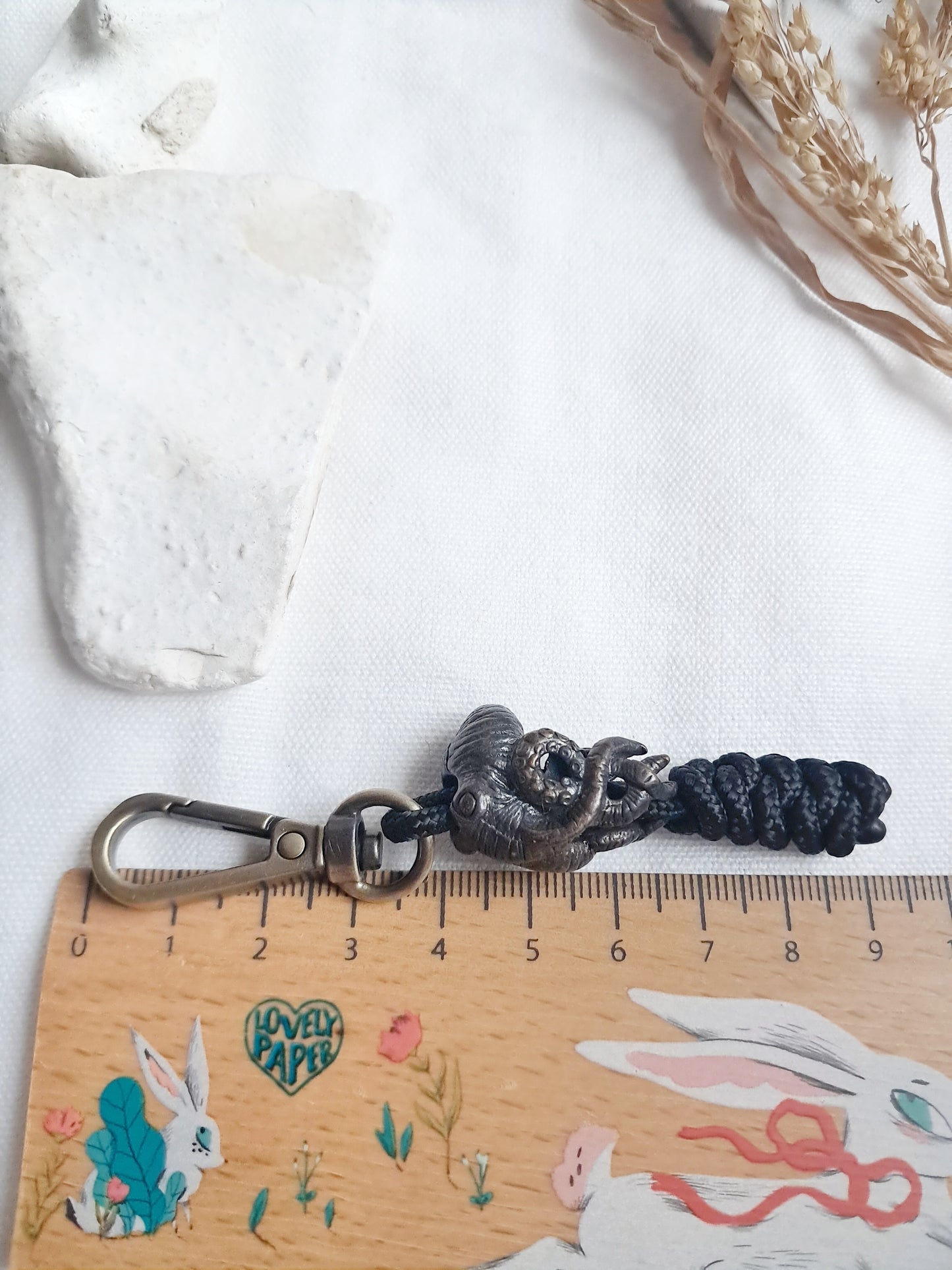 Porte-clés pieuvre en laiton