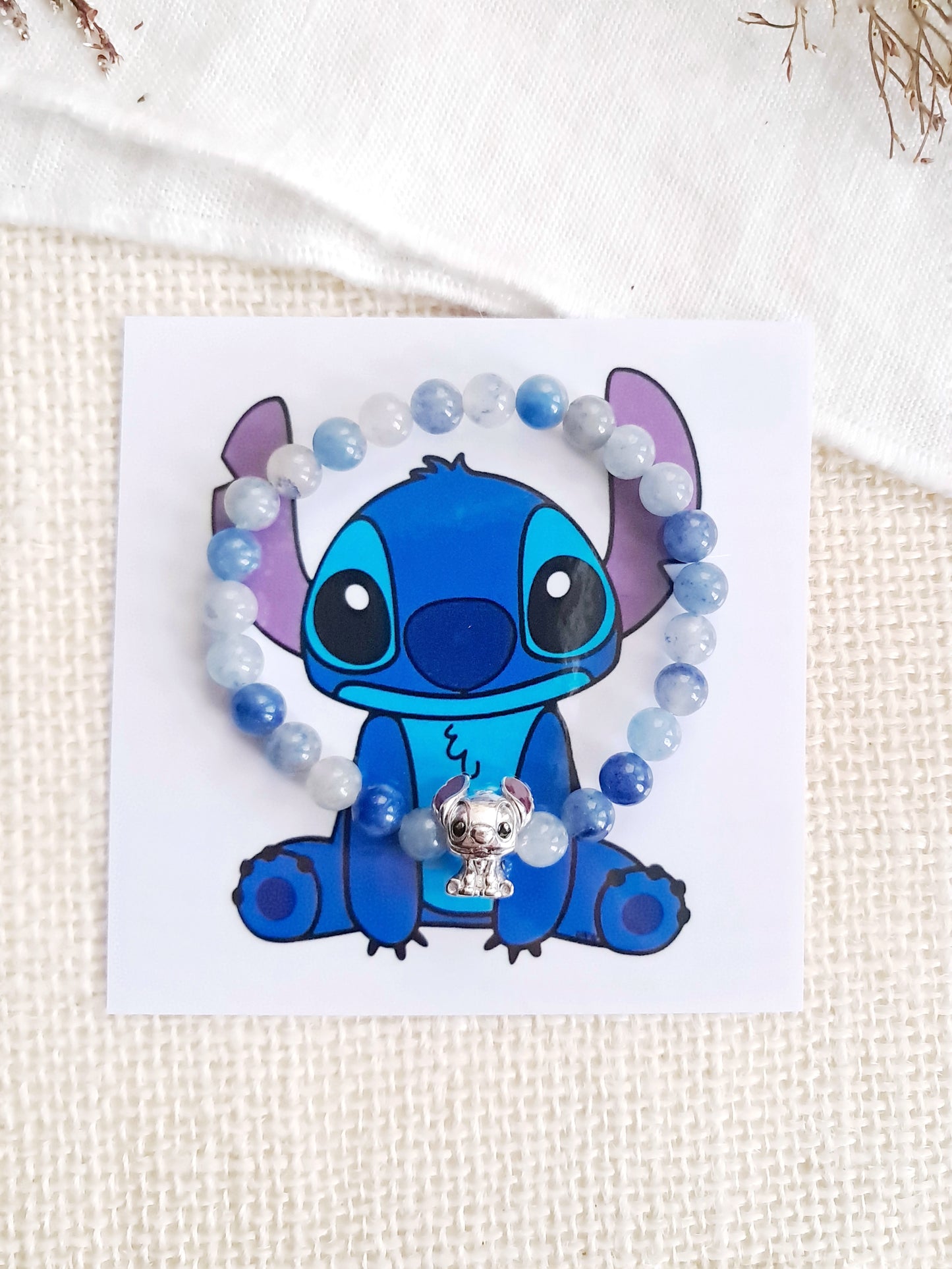 Bracelet Disney Stitch avec sa breloque en argent 925