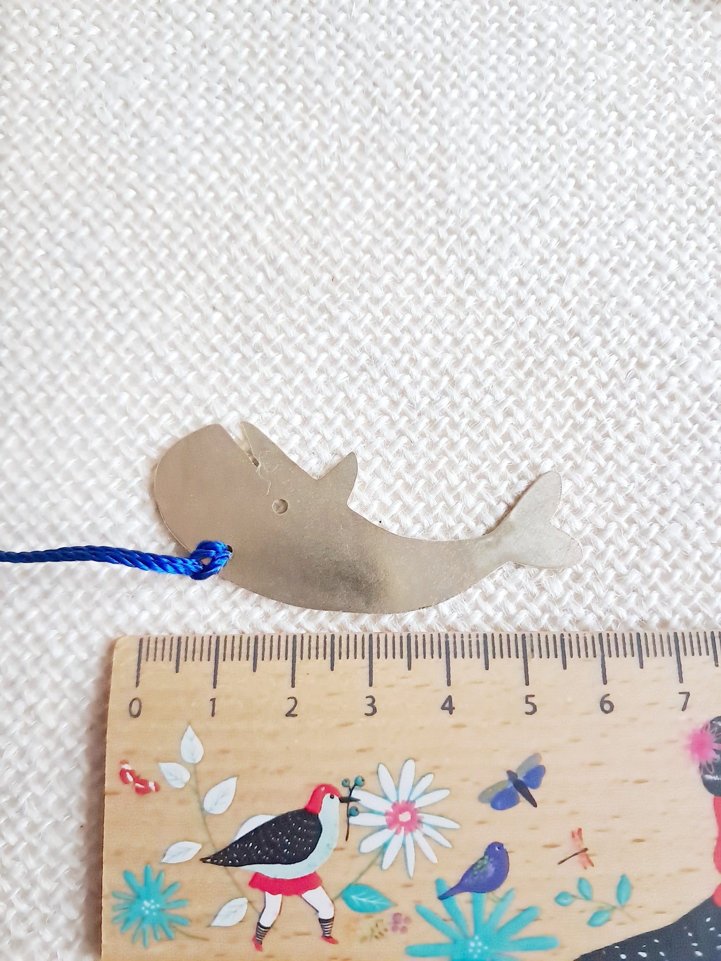 Marque-pages baleine en laiton