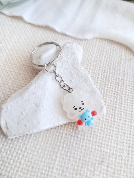 Porte-clés BT21 BTS RJ et Koya