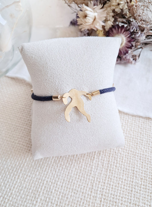 Bracelet ajustable danseur inspiré de Matisse