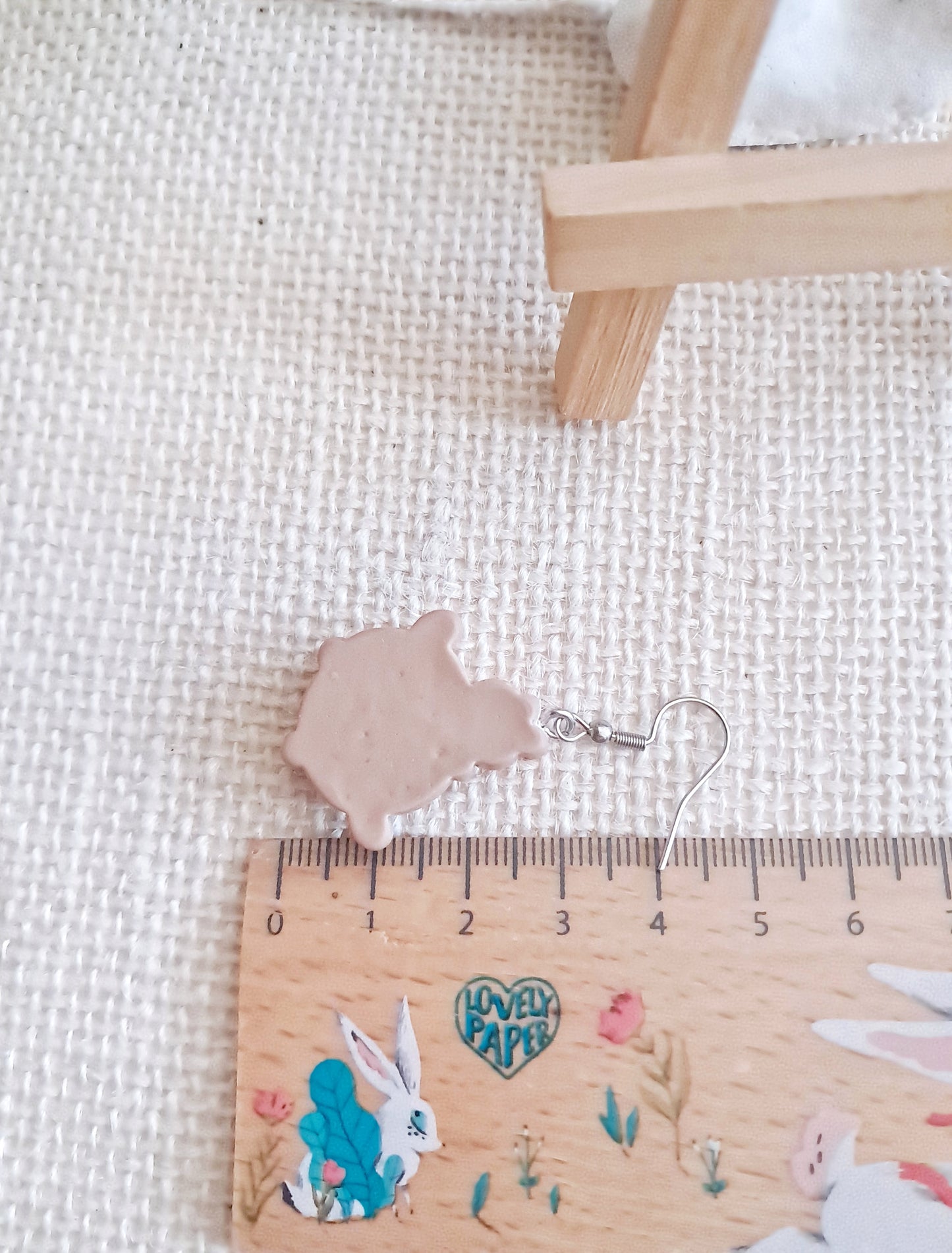 Boucles d'oreilles pendantes BT21 BTS Shooky et Cooky