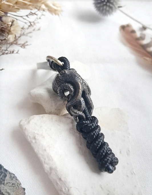 Porte-clés pieuvre en laiton