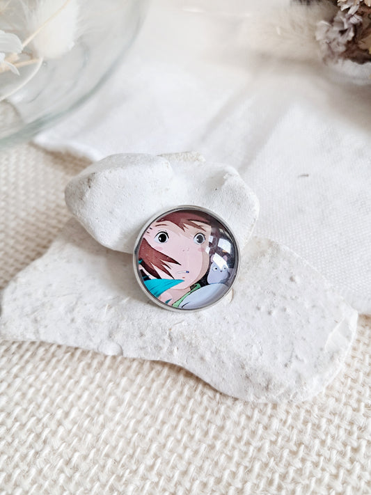 Broche cabochon Le voyage de Chihiro par Ghibli