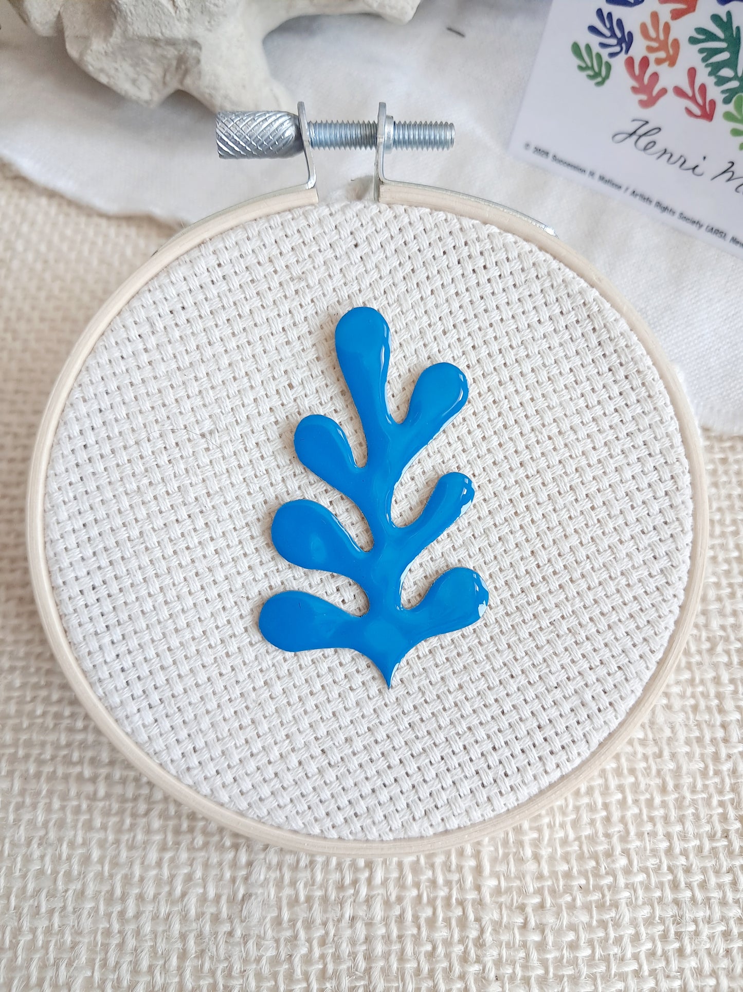 Pin's algue bleue inspiré de Matisse