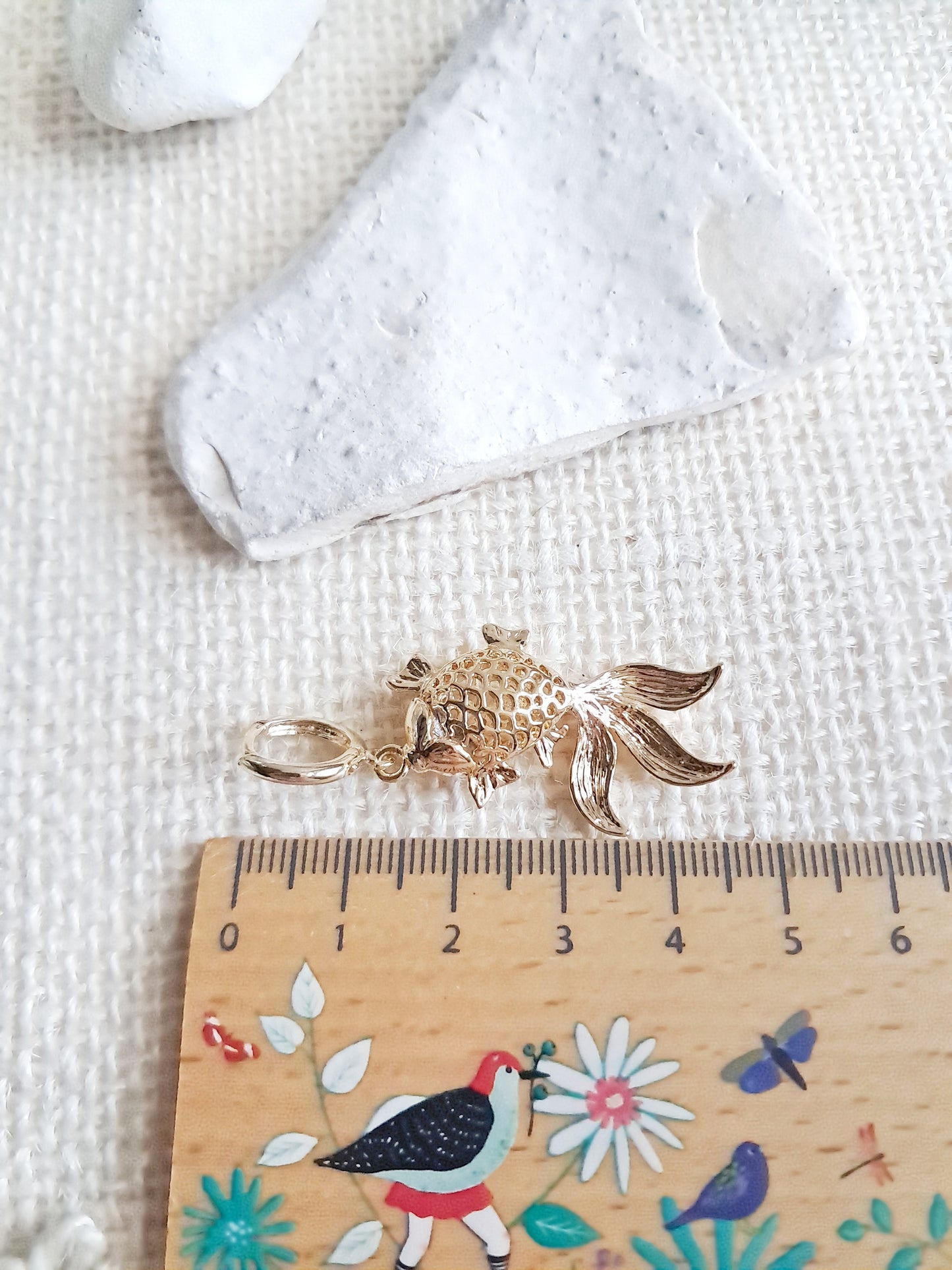 Boucles d'oreilles créoles clips carpes koï