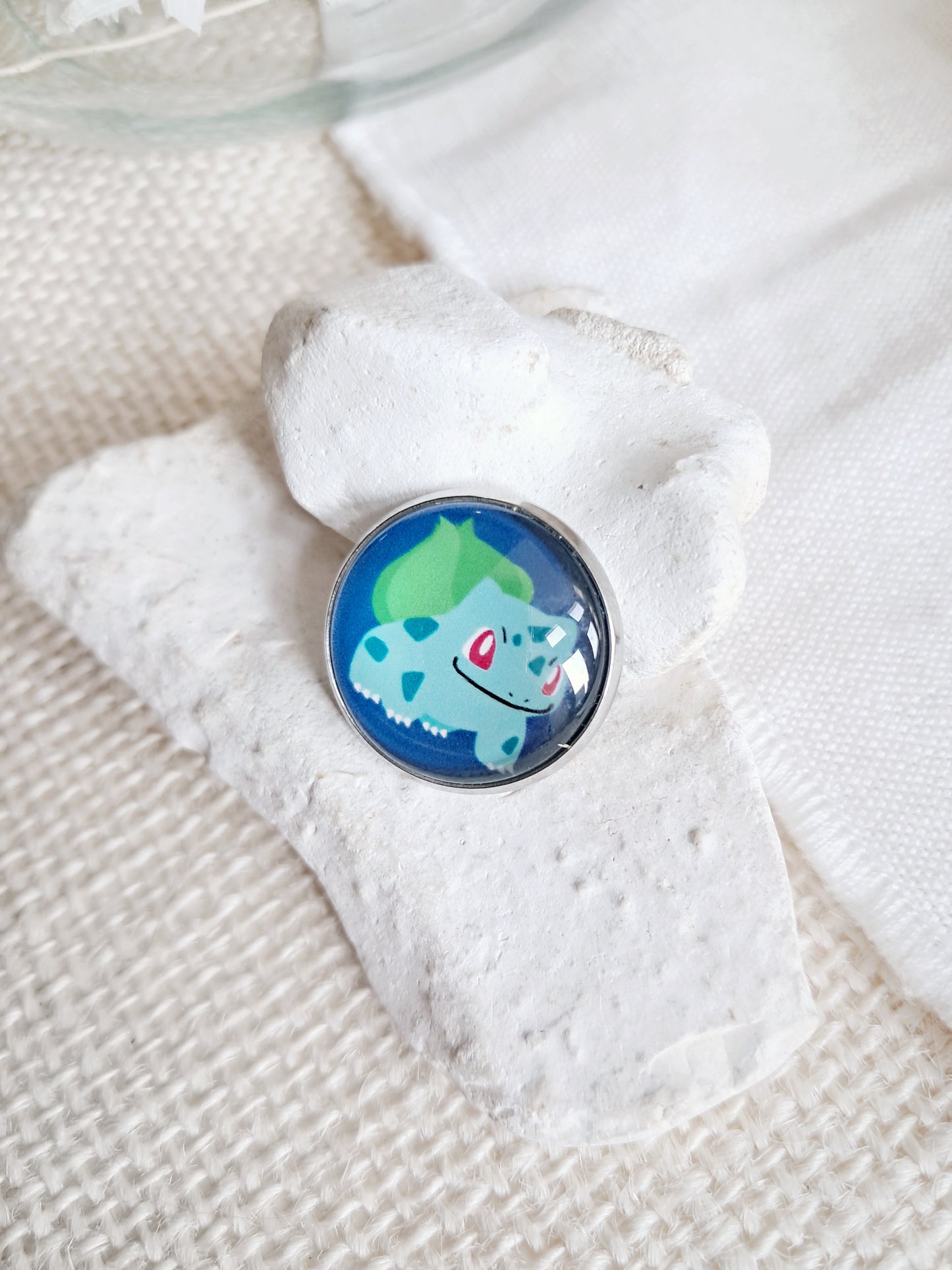 Broche cabochon Bulbizarre Pokémon