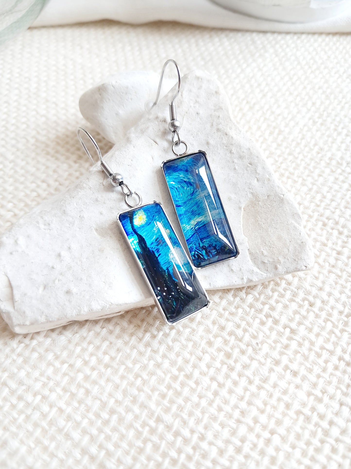 Boucles d'oreilles "La nuit étoilée" de Van Gogh