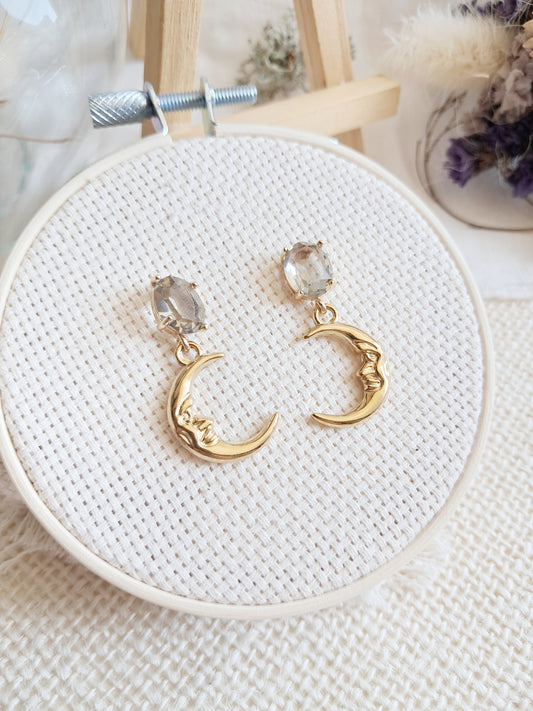 Boucles d'oreilles lunes