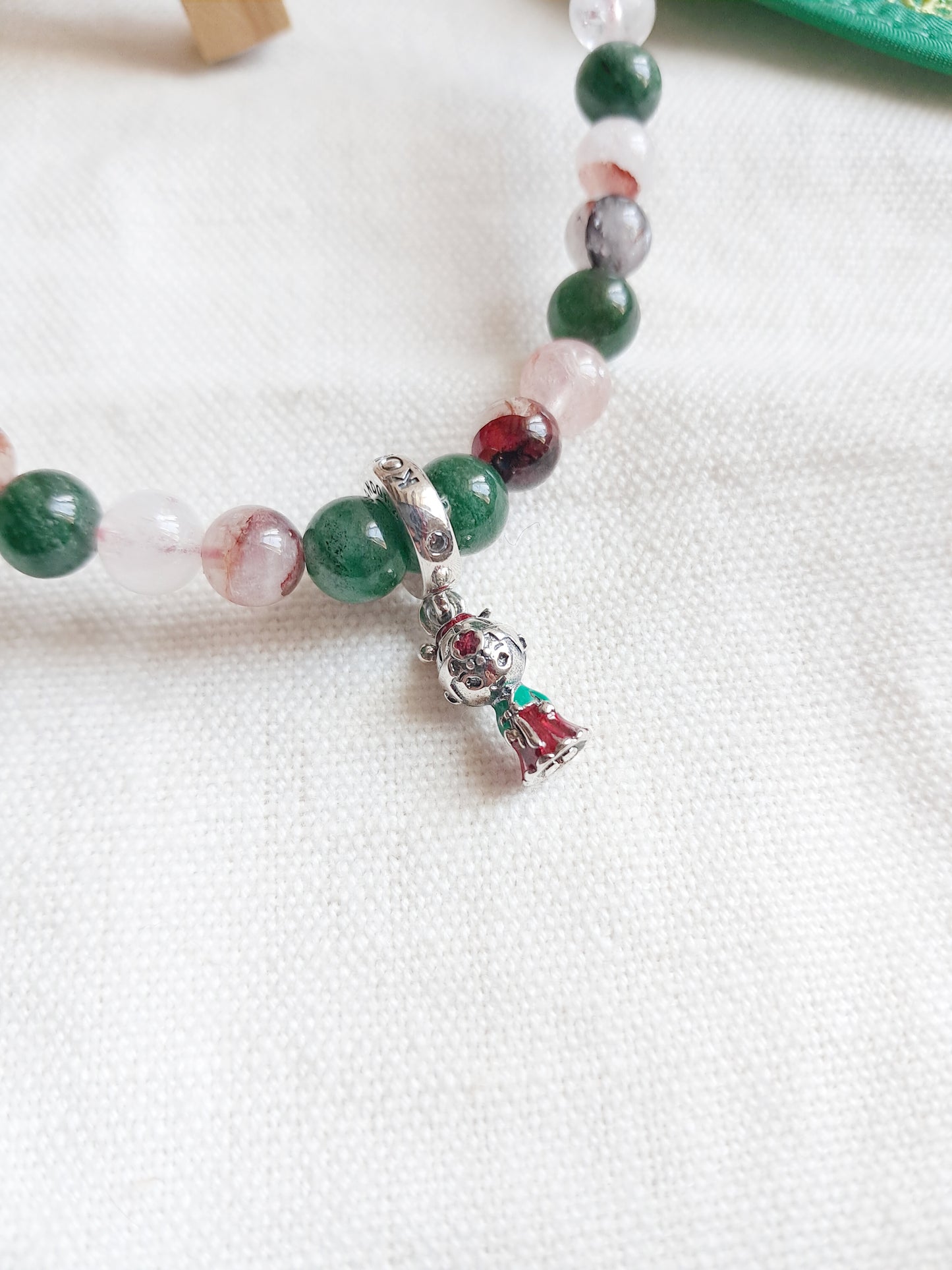 Bracelet Hanbok (한복) avec sa breloque en argent 925