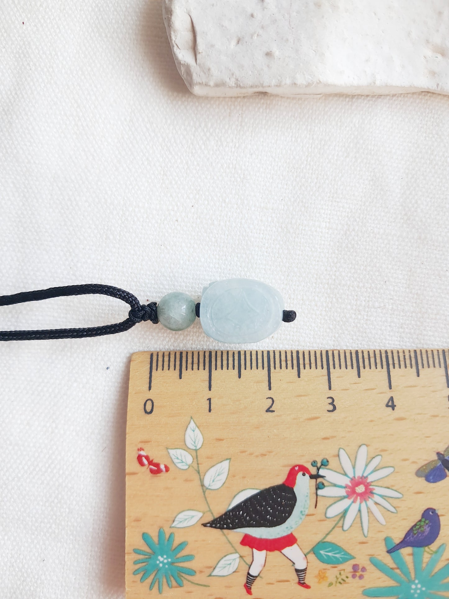 Collier pixiu en aigue-marine