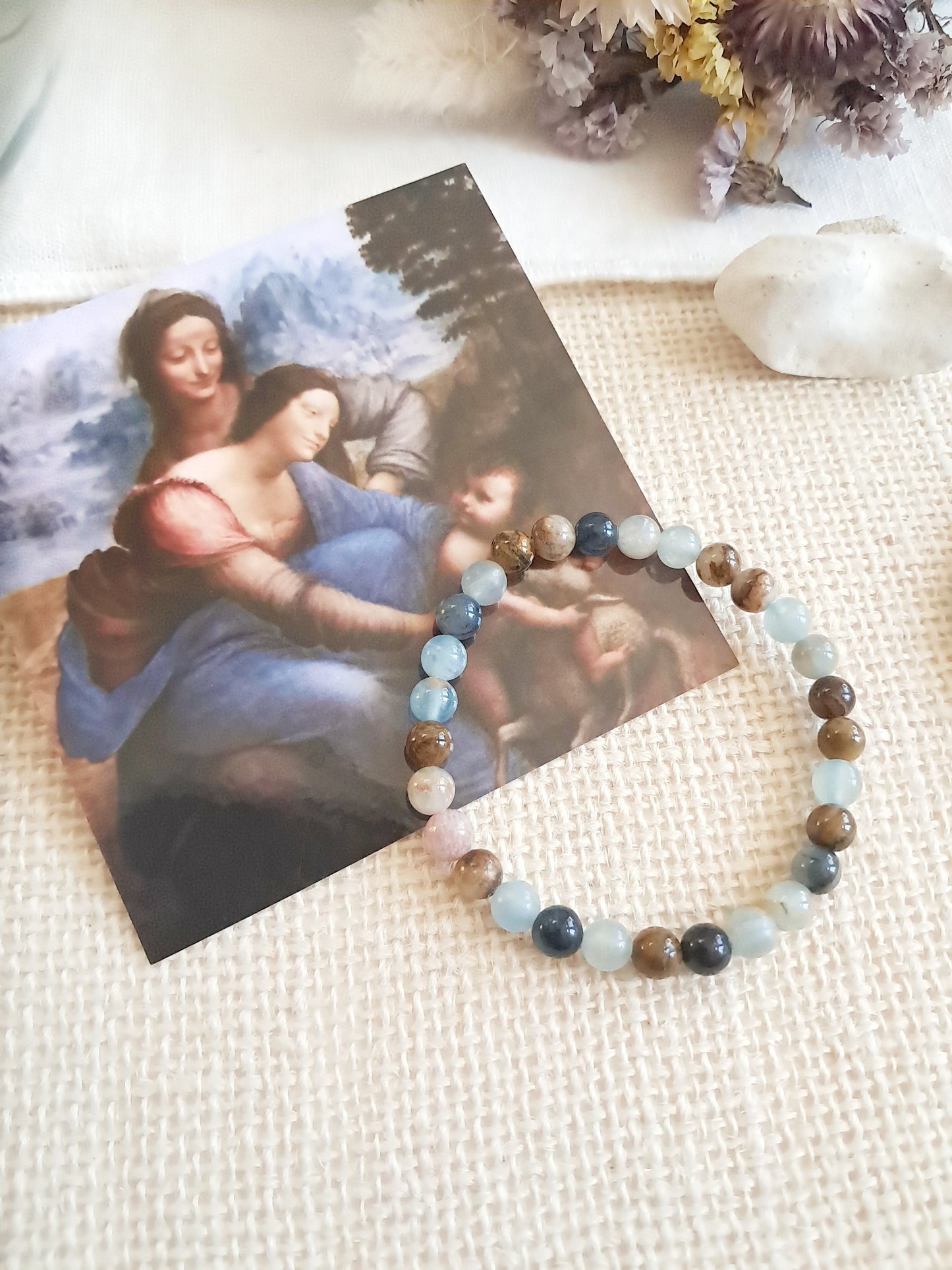 Bracelet inspiré de "La sainte Anne" de Léonard de Vinci