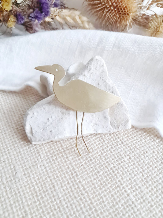 Pin's oiseau en laiton 