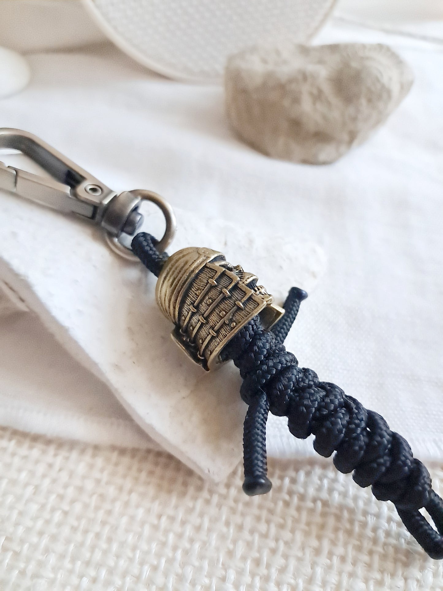 Porte-clés tête crâne de Ninja