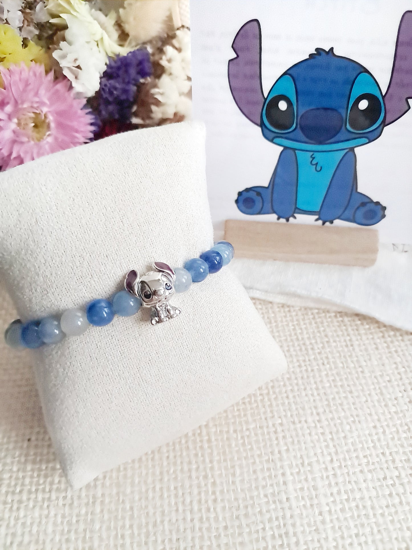 Bracelet Disney Stitch avec sa breloque en argent 925