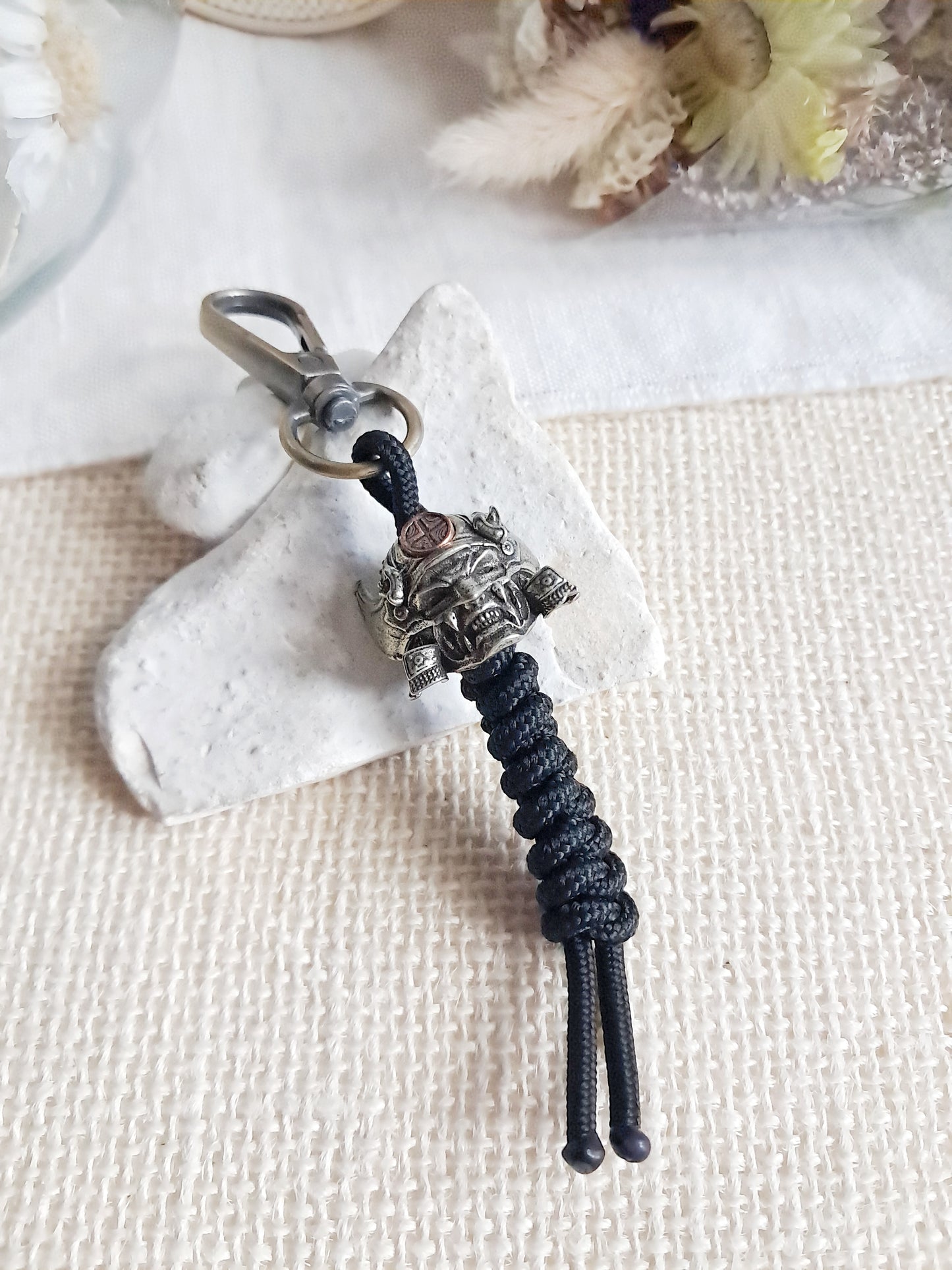 Porte-clés samouraï japonais en laiton