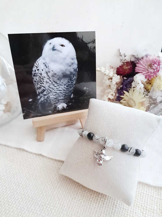 Bracelet Hedwige avec sa breloque