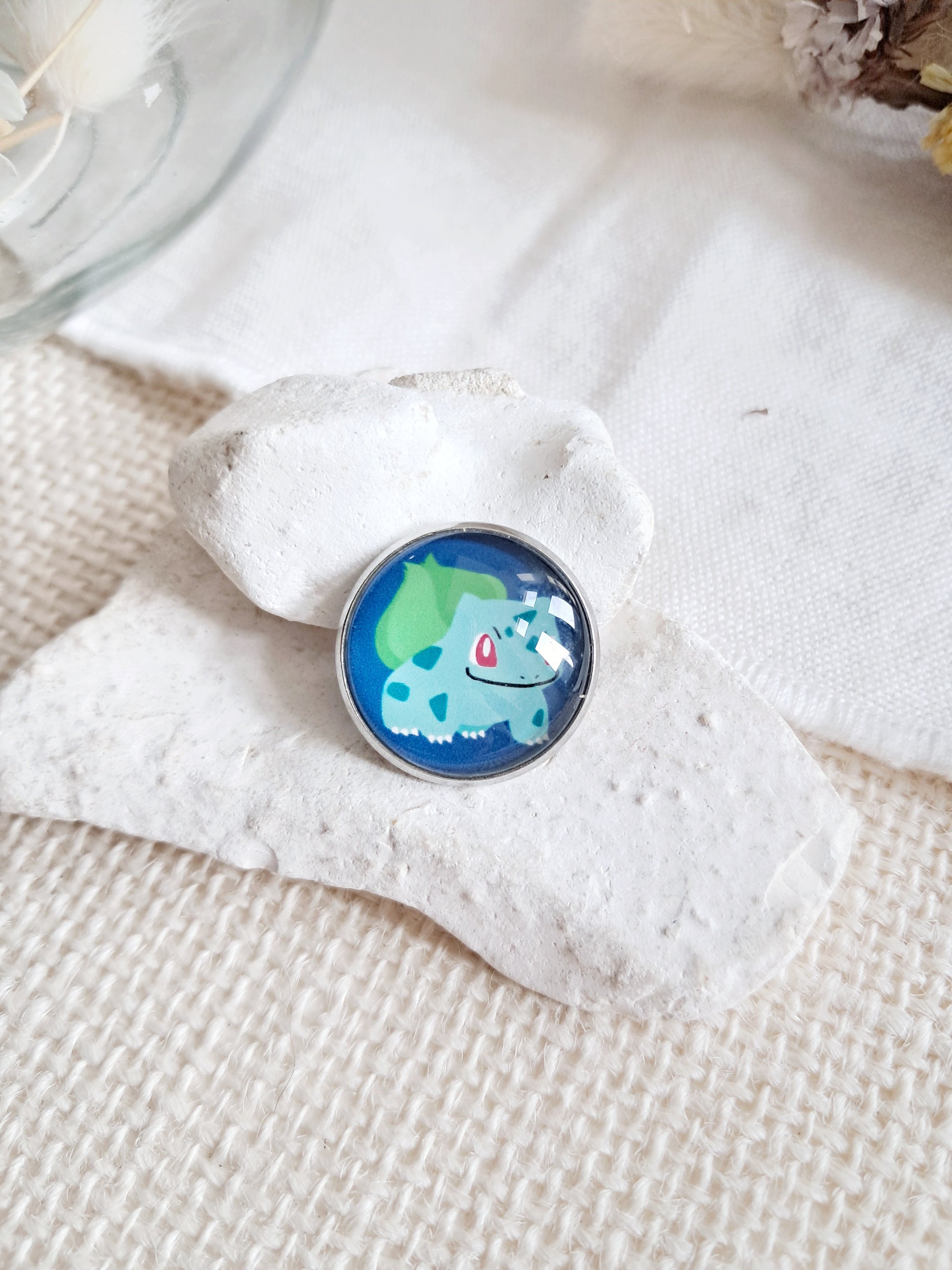 Broche cabochon Bulbizarre Pokémon