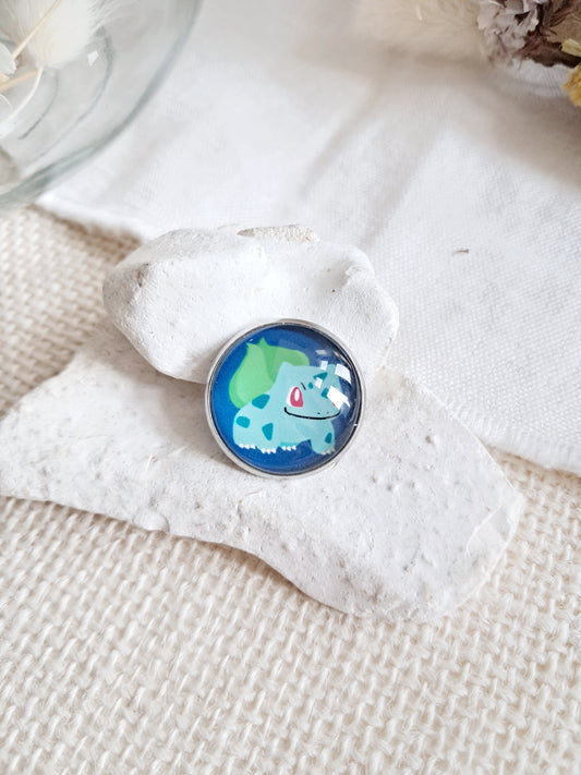 Broche cabochon Bulbizarre Pokémon