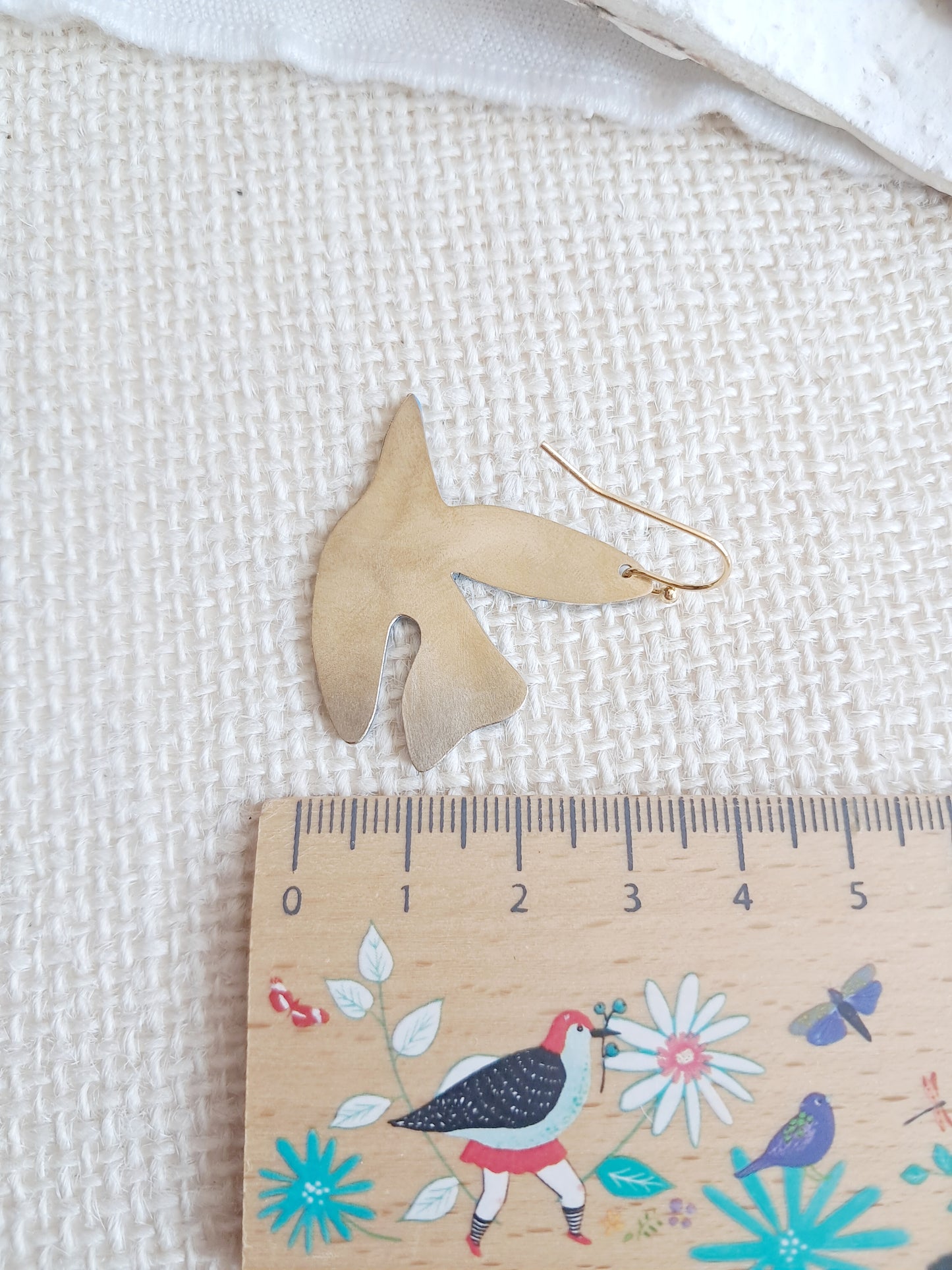 Boucles d'oreilles oiseaux bleus inspirés de Matisse