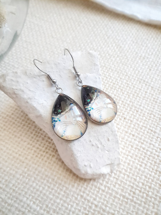 Boucles d'oreilles "Le baiser" de Gustave Klimt