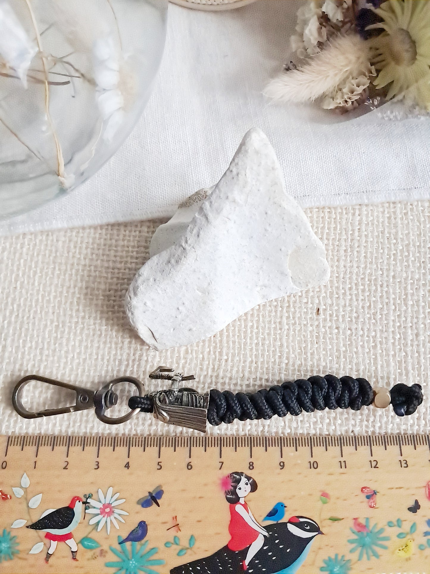 Porte-clés nain guerrier en laiton