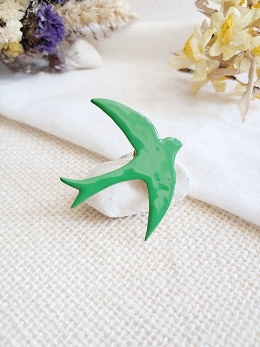 Pin's oiseau vert de Matisse 