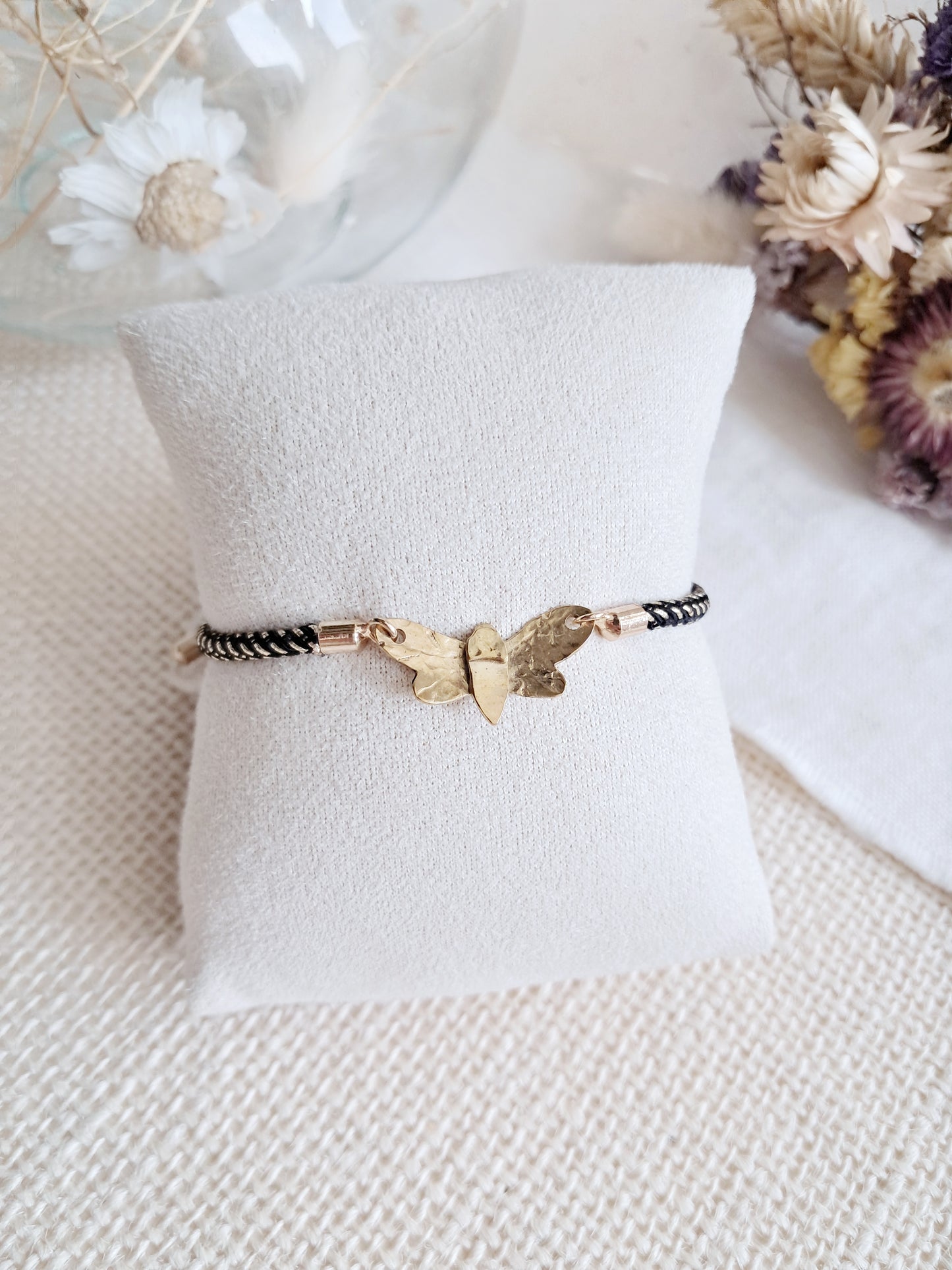 Bracelet ajustable abeille en laiton