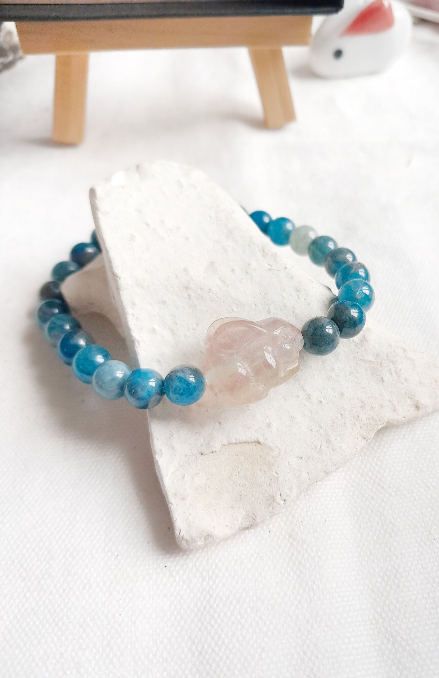 Bracelet inspiré de l'estampe "Lièvre sous la lune d'automne"