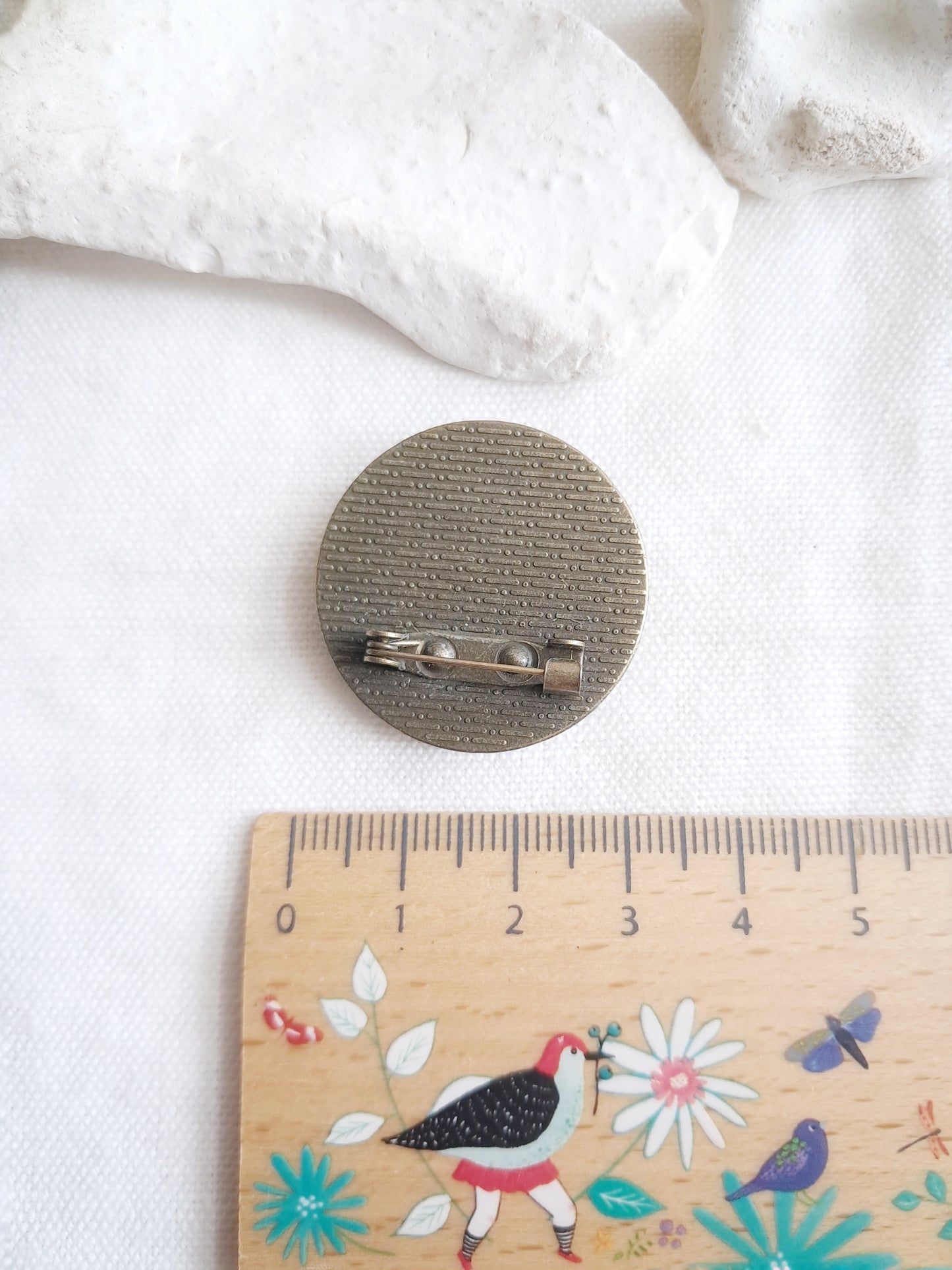 Broche cabochon "Amandier en fleurs" de Van Gogh