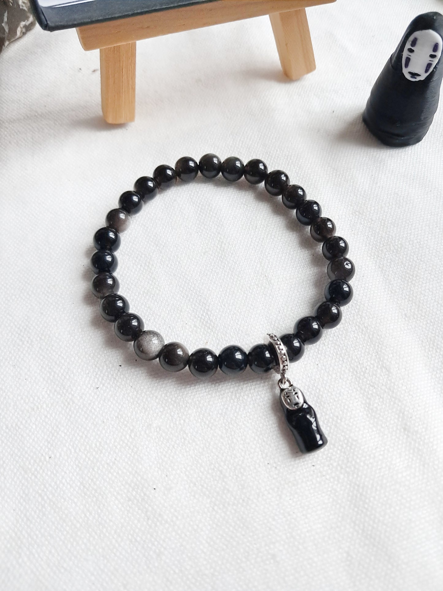 Bracelet Kaonashi (Sans-visage) avec sa breloque